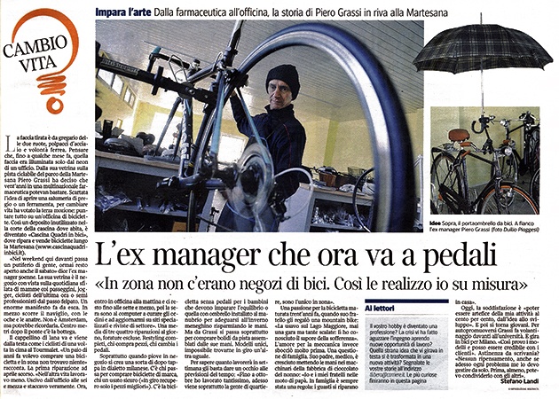 L'ex manager che ora va a pedali - riparazione e vendita Biciclette a Milano by Cascina Quadri in bici